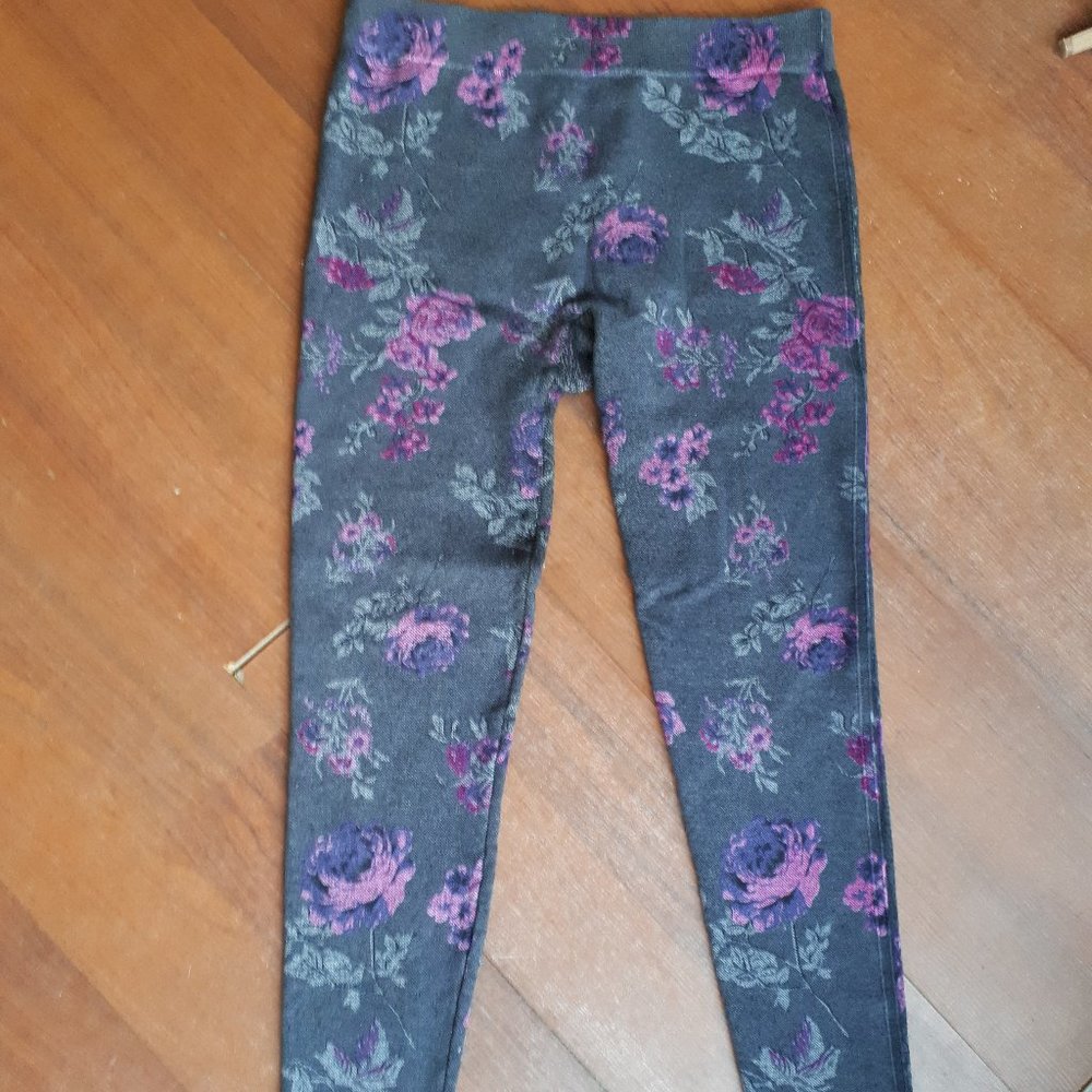 5 for 25 - Purple Flower Leggings